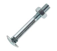 Boulon De Coach Sealey Et Écrou DIN 603 - M10 x 75Mm Zinc Paquet De 50 CBN1075