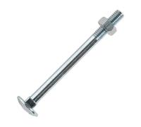 Sealey CBN675 Boulon De Coach & Écrou M6 x 75mm Zinc DIN 603 Paquet De 100