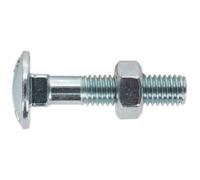 Sealey CBN840 Coach Boulon & Écrou M8 X 40mm Zinc din 603 Paquet De 50