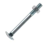 Sealey CBN875 Boulon De Chariot & Écrou M8 x 75mm Zinc DIN 603 Pack De 50