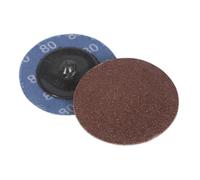 Sealey PTCQC5080 Changement Rapide Ponçage Disque Ø50mm 80Grit Paquet De 10