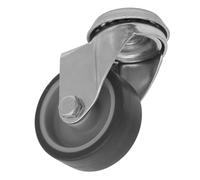Sealey Charge Moyenne Thermoplastique Verrou Trou Pivotant Roulette Roue 50mm