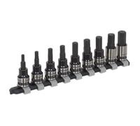 Clé Hexagonale Douille Embout Set 9pc 1cmSq Clé Métrique Noir - Sealey AK7986
