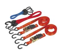 Sealey Cliquet Bracelet & Corde Elastique Set 6pc Sangles Longueur 5m TD285SBD