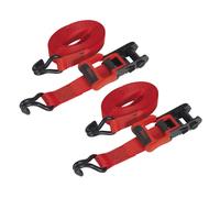 Sealey Cliquet Bretelles 32mm X 4.9m Polyester Sangles Avec J-Hooks 1200kg Bris