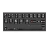 Sealey Coffret De Douilles À Chocs 1/2" 22 Pièces TBT46 Avec Plateau
