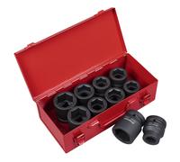 Sealey Coffret Douilles à Chocs 10 Pièces 1 Pouce WallDrive AK688