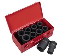 Sealey Coffret Douilles à Chocs Profondes 10 Pièces 1" Imperial WallDrive AK689