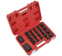 Sealey Coffret Douilles & Embouts 3/4" & 1" 23 Pièces Hex Torx SX054