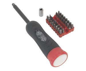 Sealey Couple Screwdriver Set 34pc 2-10Nm 0.6cmSq Drive Inclus Mèche STS100