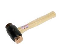 Sealey Crf35 Copper/Rawhide Faced Hammer 3.5Lb Hickory Shaft