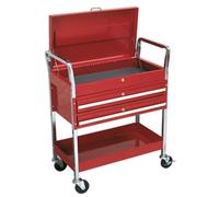 Sealey Cx1042D Trolley 2-Level Heavy-Duty With Lockable Top And 2 Drawers