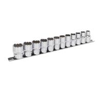 Sealey Douille Métrique Set 12pc 1.3cm Drive 12pt Walldrive Standard Long AK2684