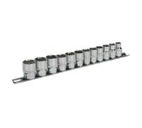 Sealey Douille Métrique Set 12pc 1cm Drive 12pt Walldrive Standard Long AK2682