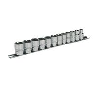 Sealey Douille Métrique Set 12pc 1cmSq Drive Walldrive Standard Longueur AK2693
