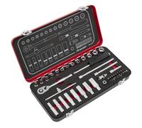 Sealey Douille Métrique Set 49pc 0.6cmD Profond Et Léger Hex Unique Satin AK7920