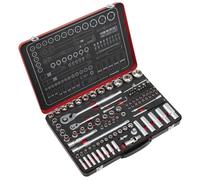 Sealey Douille Métrique Set et Bit Set 0.6cm 1.3cmD 108pc Hex Unique Torx AK7926