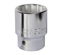 Sealey Douze Pts Douille Standard Murale 3/4" Sq Drive 30Mm Chrome S34/30