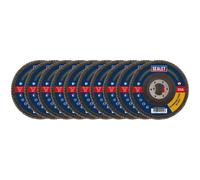 Sealey 40Grit Rabat Disques Aluminium Oxyde 115mm22mm Trou - Paquet De 10