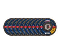 Sealey 60Grit Rabat Disques Aluminium Oxyde 115mm22mm Trou - Paquet De 10