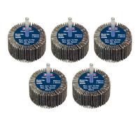 Sealey FW6030405 60 x 30mm Abrasif Rabat Roue Sur 6mm Arbre 40Grit - Paquet De 5