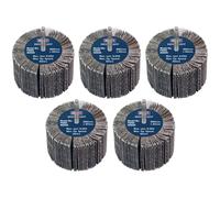 Sealey FW8040605 80 x 40mm Abrasif Rabat Roue Sur 6mm Arbre 60Grit - Paquet De 5