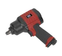 Sealey Composite Air Impact Clé 1.3cm Lecteur Twin Marteau 650lbft 880Nm GSA6002