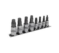 Sealey Hexagonale Douille Set Lock-On&trade ; 8pc 0.6cm & 1cmSq Taille Métrique