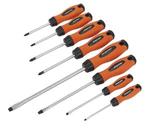 Sealey Hv003 Jeu de tournevis 8PC haute visibilité Orange