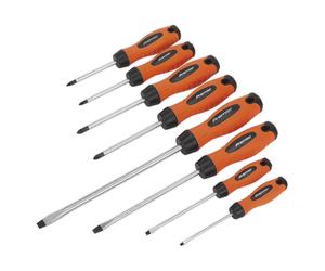 Sealey Hv003 Screwdriver Set 8Pc Hi-Vis Orange