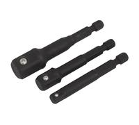 Sealey Impact Adaptateur Prise Set 3pc Convertit Puissance Perceuse rou
