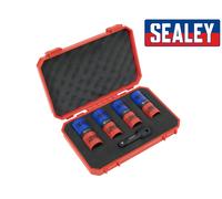 Sealey Impact Alliage Roue Douilles Manches - Inclus 1/2 Tailles pour Gonflées