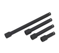 Sealey Impact Barre Extension Set 4pc 1.3cmD Longueur 75, 125, 150, 250mm AK5513