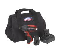 Sealey Impact Conducteur Kit 0.6cm Disque Hexagonal 12V SV12 Séries - 2 Piles