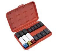 Sealey Impact Roue Alliage Écrou Prise Enlever Set 15pc 1.3cmSq Drive AK5615M