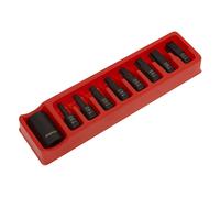Sealey Ak5610 Impact Trx-Star Bit And Holder Set 9Pc 1/2Sq Drive