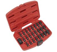Sealey Impact Trx-étoile/Hexagonale/Cannelure Mèche Set 25pc 1.3cmSq Drive