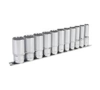 Sealey Impérial Douille Set 11pc 1cmSq Drive 12pt Profond Walldrive AK2673