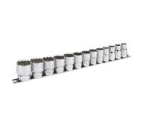 Sealey Impérial Douille Set 13pc 1.3cmD 12pt Walldrive Standard Longueur AK2674