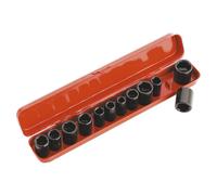 Sealey Impérial Métrique Standard Impact Douille Set 12pc 1cmD Hex Unique AK682