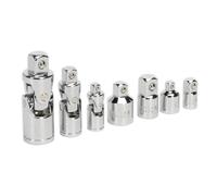 Sealey Joint Universel & Adaptateur Prise Set 7pc 0.6cm 1cm & 1.3cmSq Drive