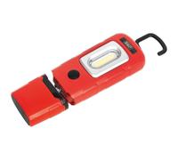Sealey LED3601R Lampe D’Inspection Rechargeable 360° 3W COB 1W SMD Rouge