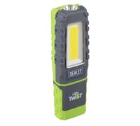 Sealey LED601G Lampe d'inspection LED rechargeable COB 5 W et SMD 1 W 600 lm avec support magnétique à 180°