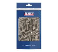 Sealey Lot de 25 vis à tête hexagonale en acier inoxydable DIN 933 - M10 x 25 A2 - S1025