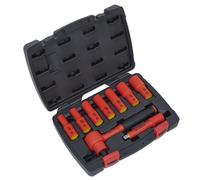 Sealey Métrique Isolé Prise Set 9pc 1cmSq Drive 6pt VDE Approuvé AK7942