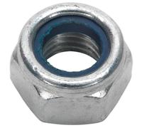 Sealey NLN14 Nylon Serrure Écrou M14 Zinc din 982 Paquet De 25