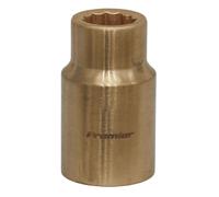 Sealey Non Bougies Prise 12mm 1.3cmD Walldrive 12 Point Béryllium Cuivre NS045