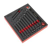 Sealey Premier liquet Mixte Noire Metric 12 pcs 8-19 mm AK63940B