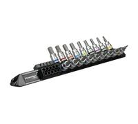 Sealey Premier Hexagonale & Torx Étoile Douille Set 1cmD 18pc sur Un Rail AK6252