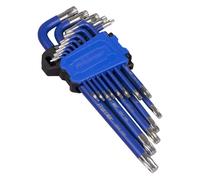 Sealey Premier Long Anti-dérapant Torx Étoile Clé Set 13pc T6 - T50 en Un Étui